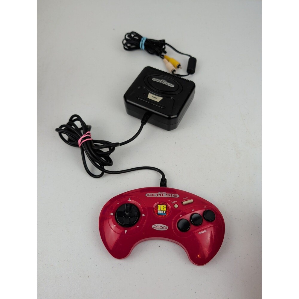 Radica Sega Genesis 16 BIT Power - Plug & Play 6-in-1 Game System Red 2004 Works